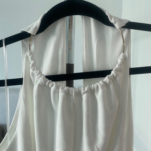 NWT Showpo Banneth Open Front White Formal Maxi Dress - Picture 6 of 8